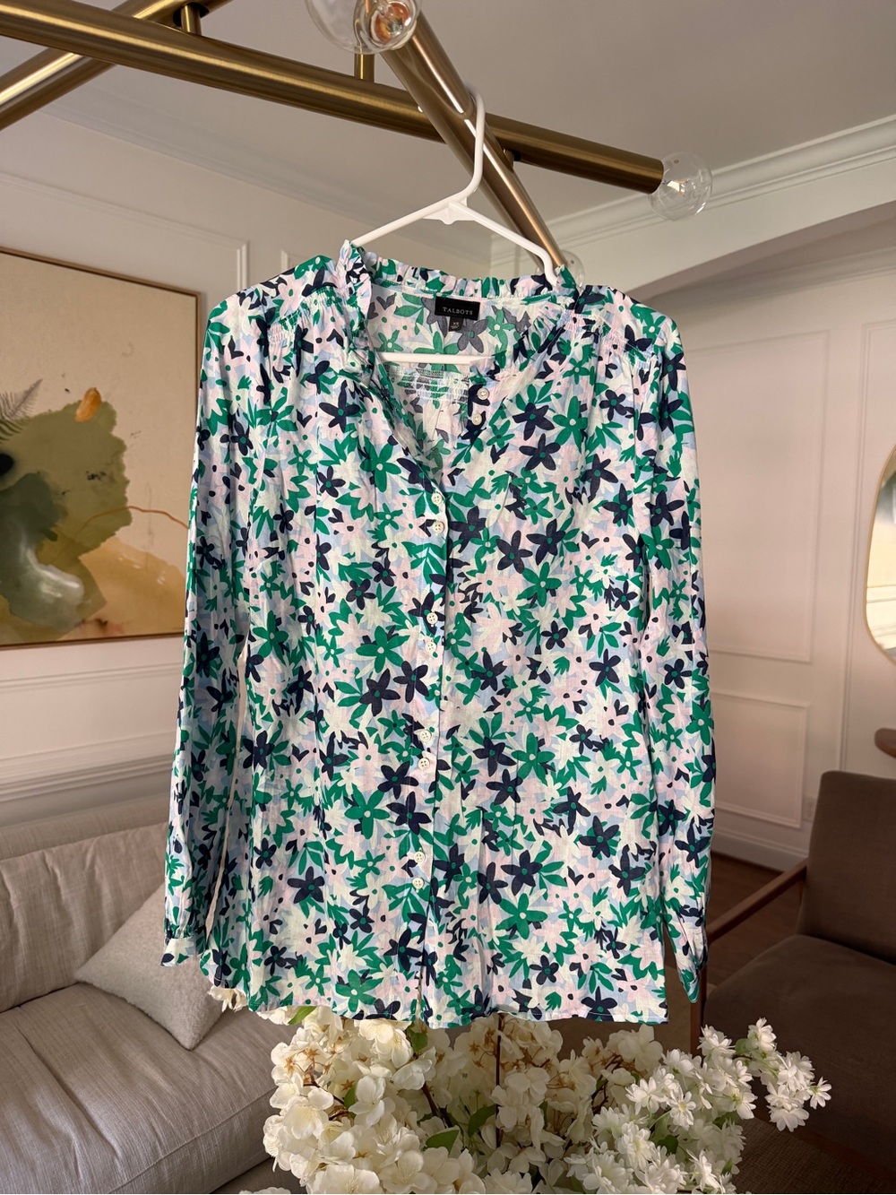 NWOT Floral Button Down - Talbots